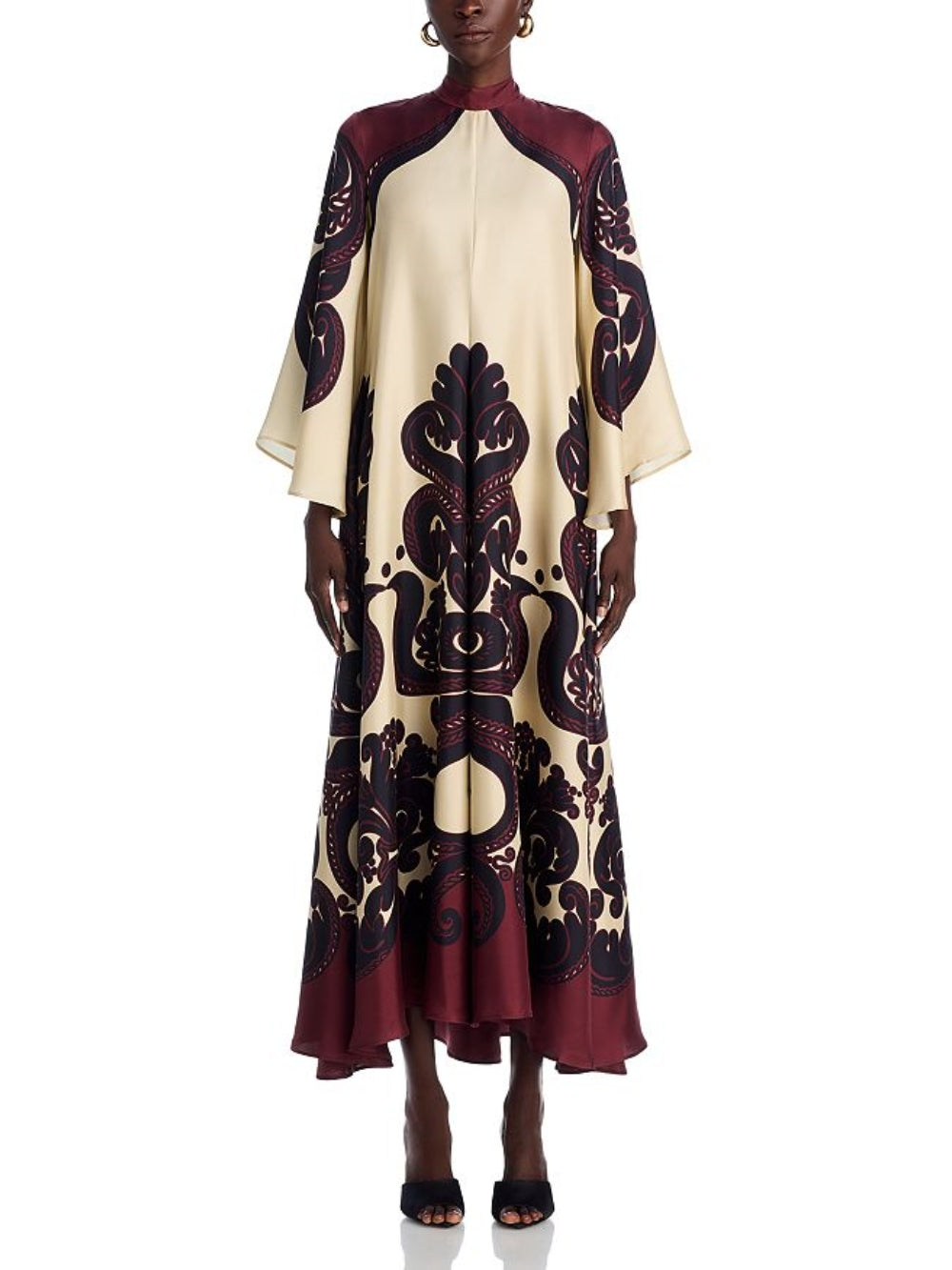 Effortless Elegance: Stunning Grenadilla-Print Maxi Dress