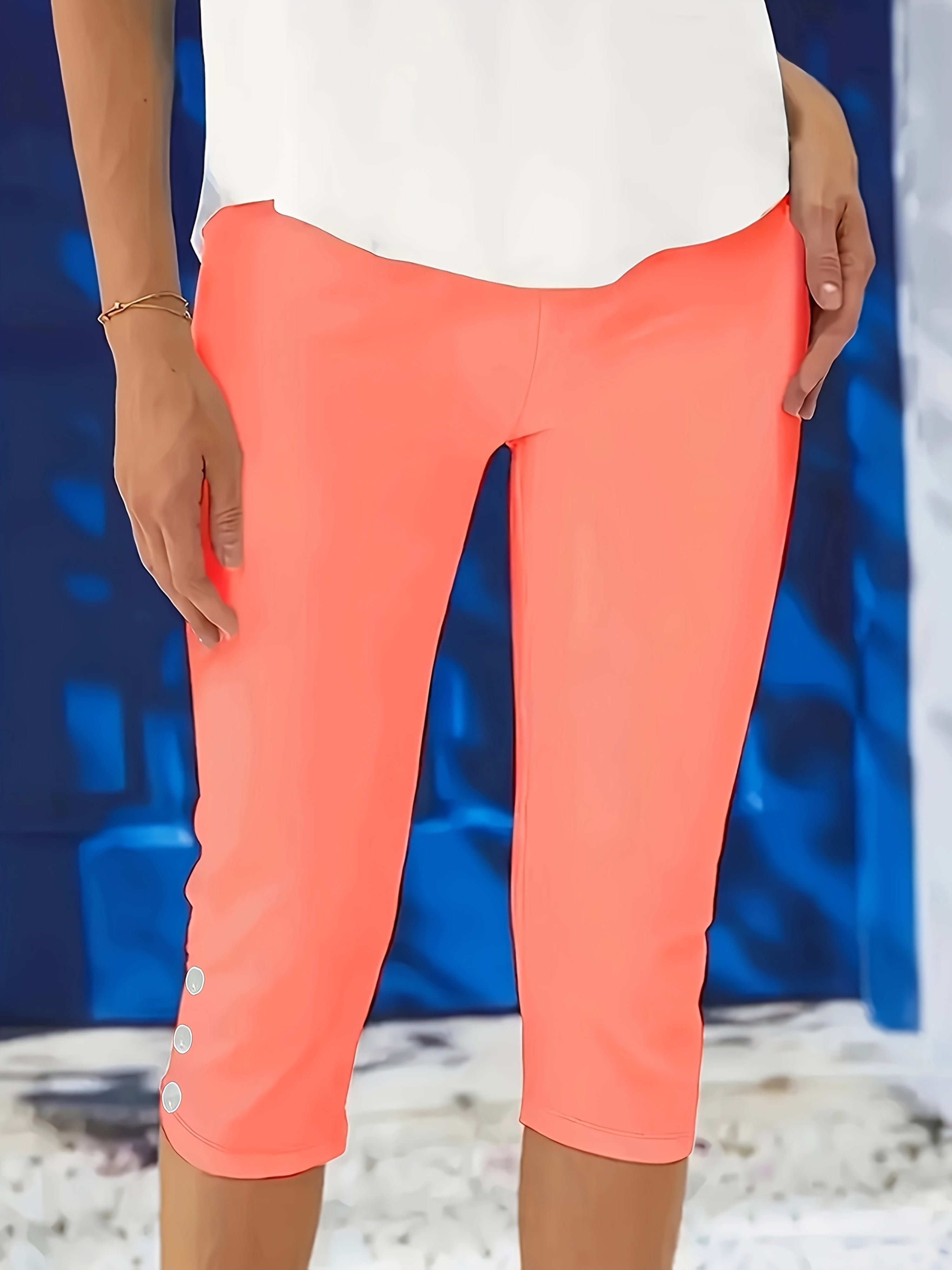 Clara Polished Stretch Capri Pants - Flattering Fit