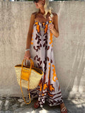 Boho-Chic Ethnic-Print Cami Maxi Dress - Relaxed Fit