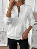Amy Zip-Up Knit Sweater - Cozy, Chic & Versatile