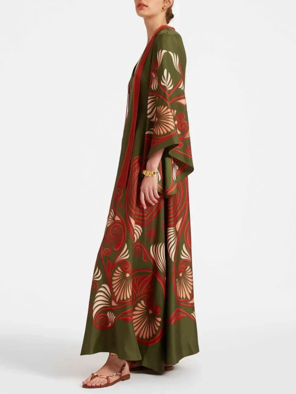 Elegant Dazzling Printed Maxi Dress