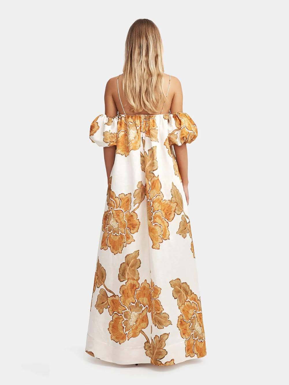 Floral Print Sling Dress - Lightweight, Flowy Summer Style
