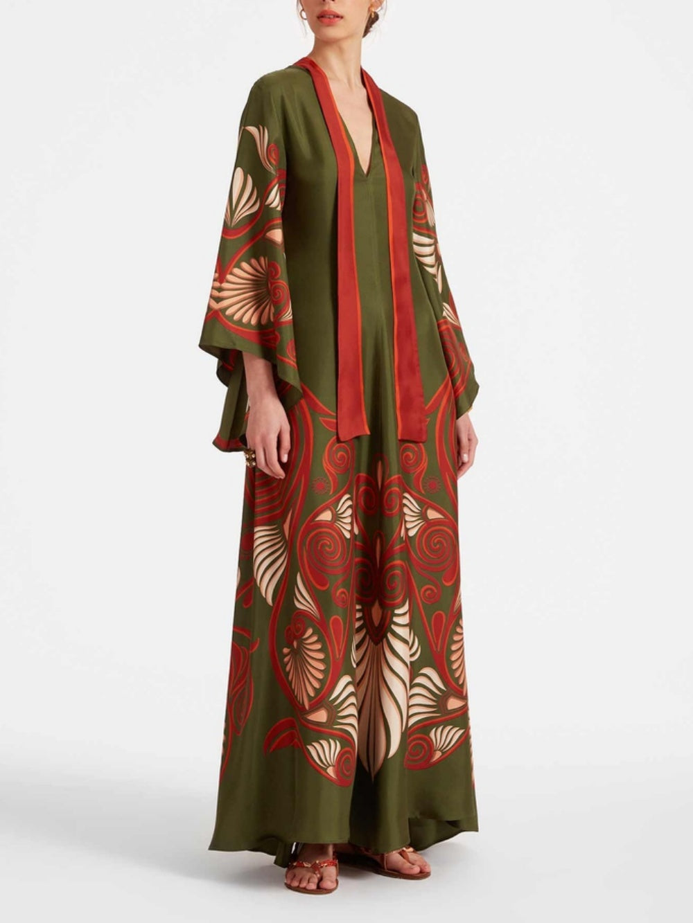 Elegant Dazzling Printed Maxi Dress