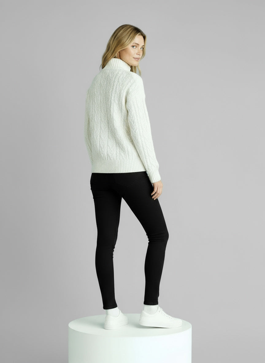 Amy Zip-Front Sweater