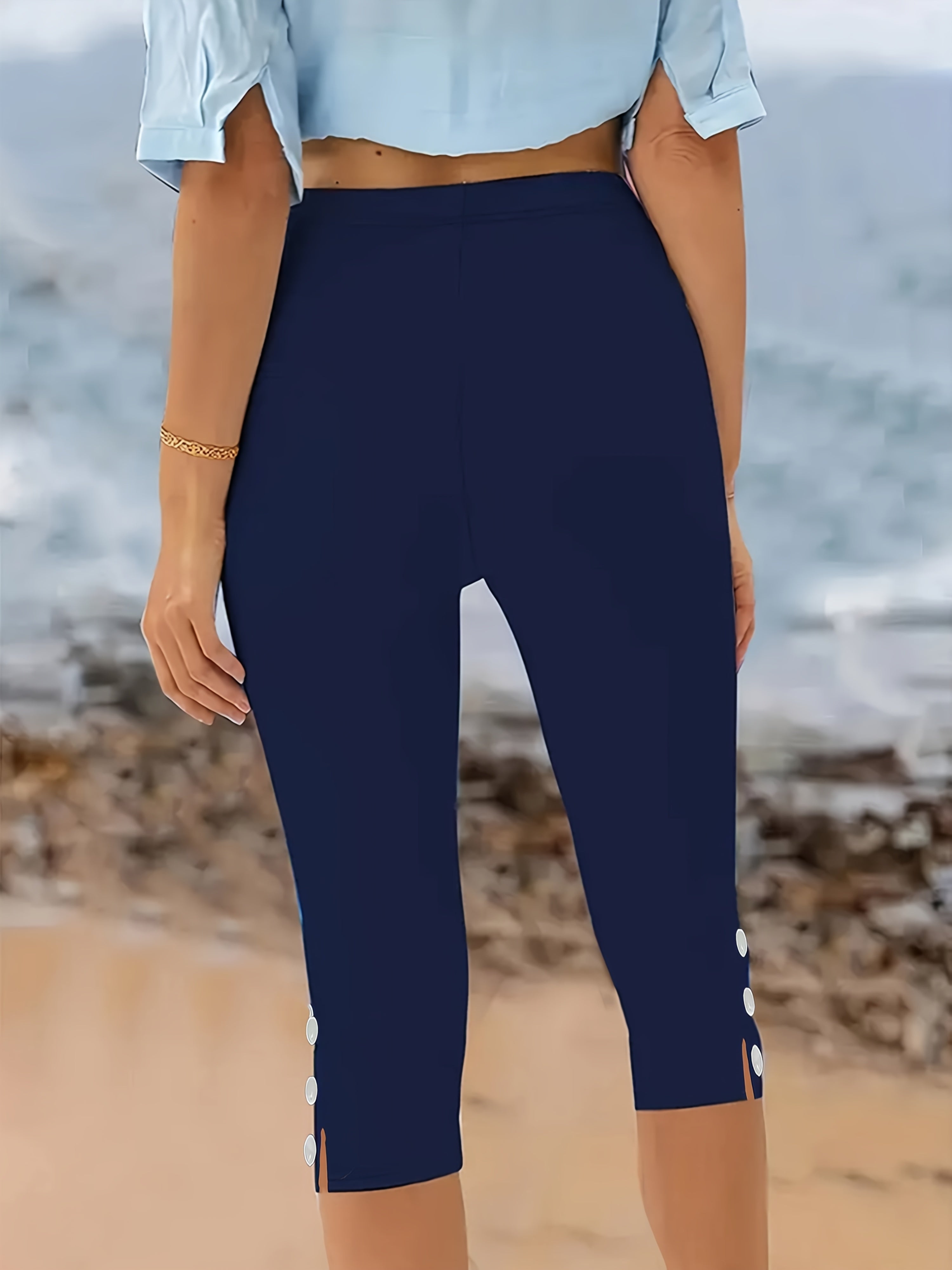 Clara Polished Stretch Capri Pants - Flattering Fit