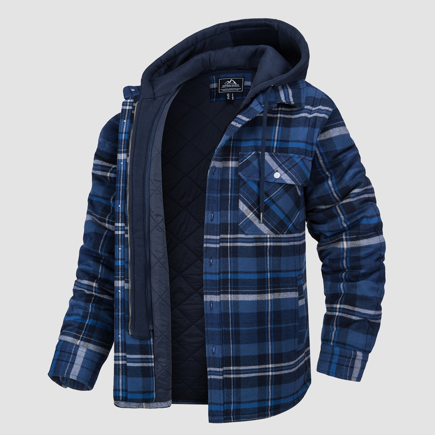 Harry Flannel Jacket with Detachable Hood