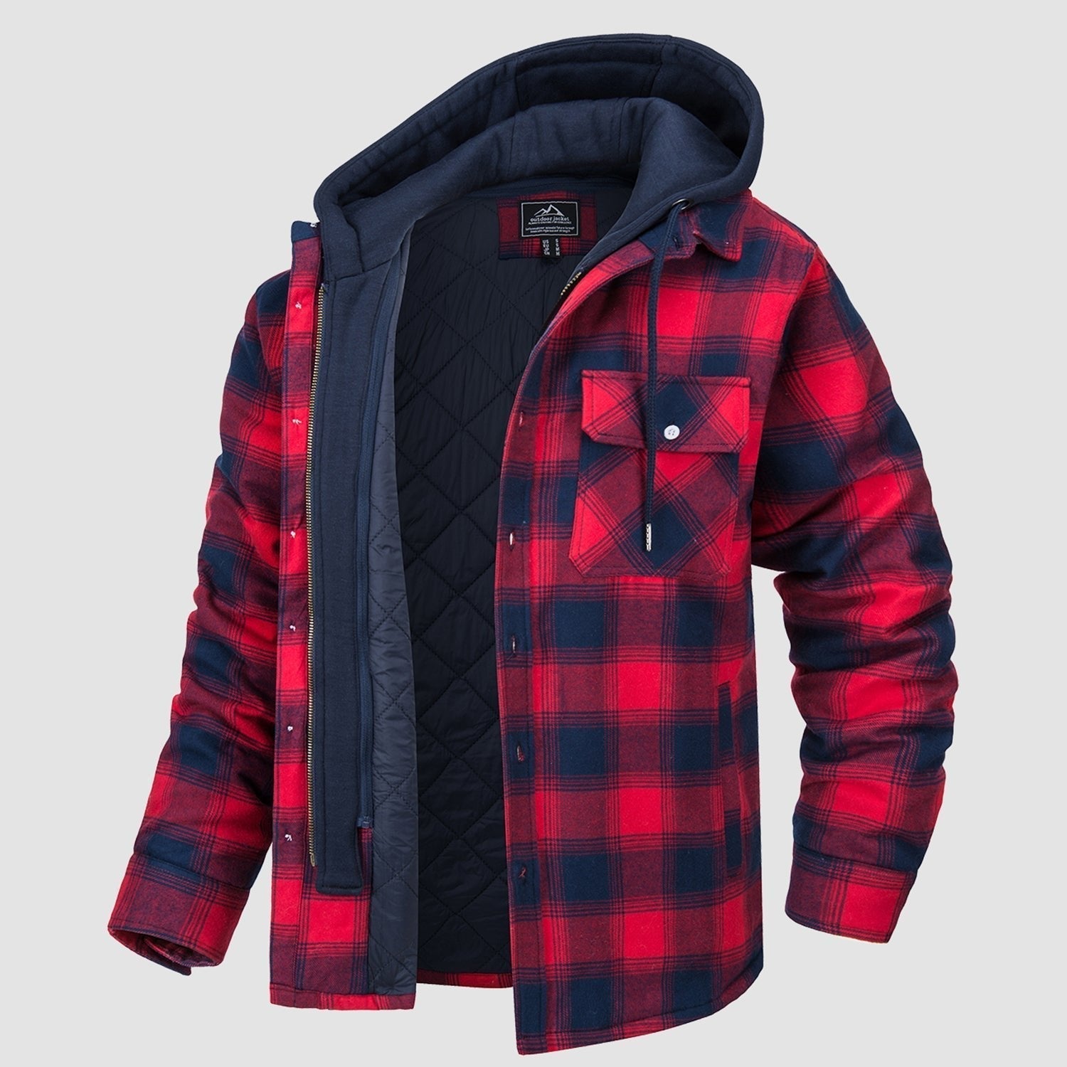 Harry Flannel Jacket with Detachable Hood
