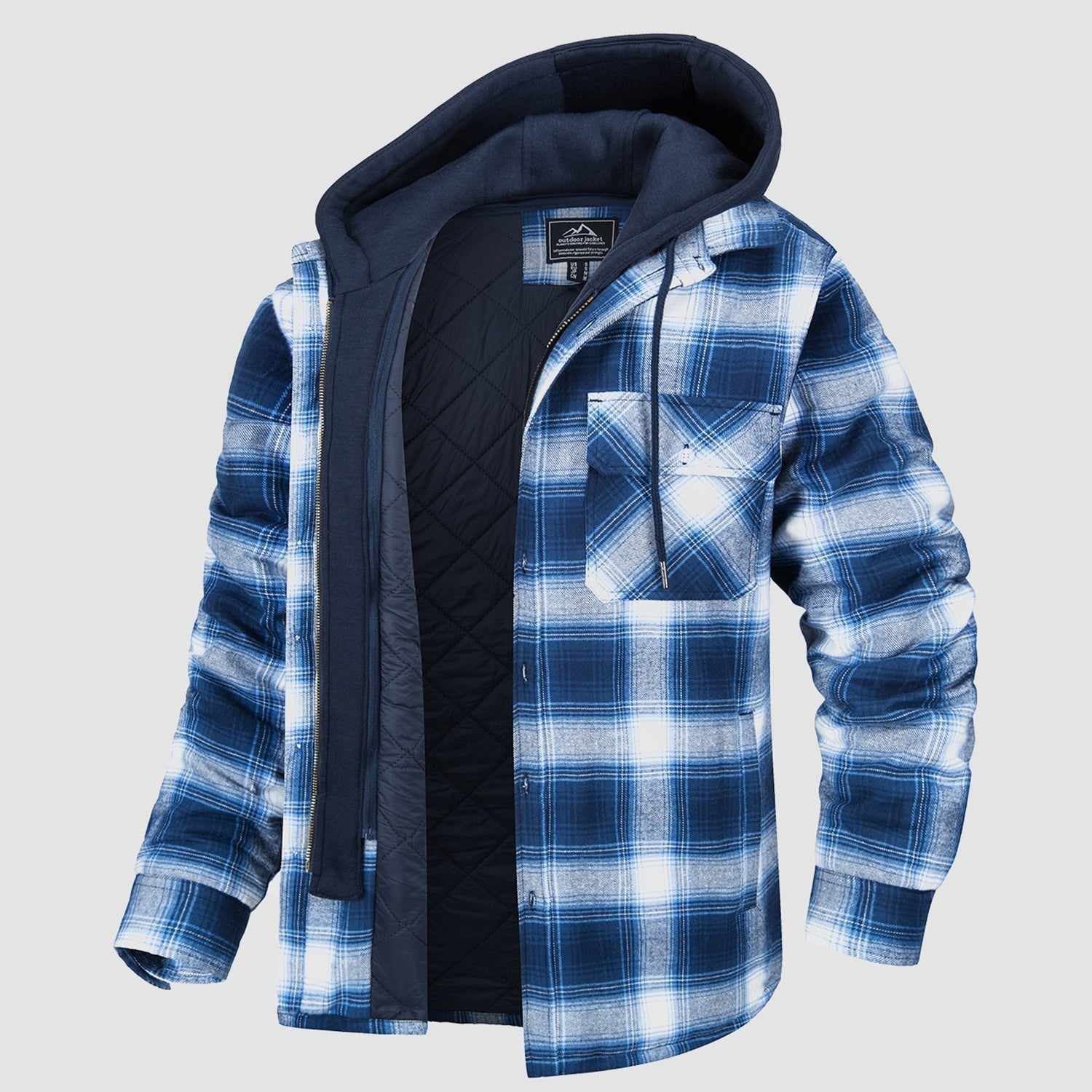 Harry Flannel Jacket with Detachable Hood