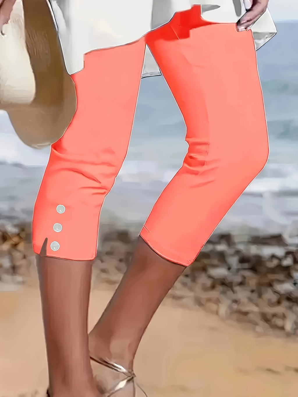 Clara Polished Stretch Capri Pants - Flattering Fit