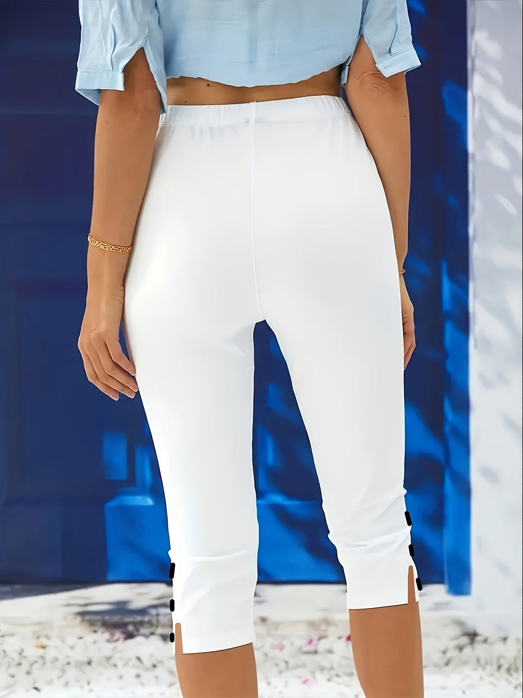 Clara Polished Stretch Capri Pants - Flattering Fit