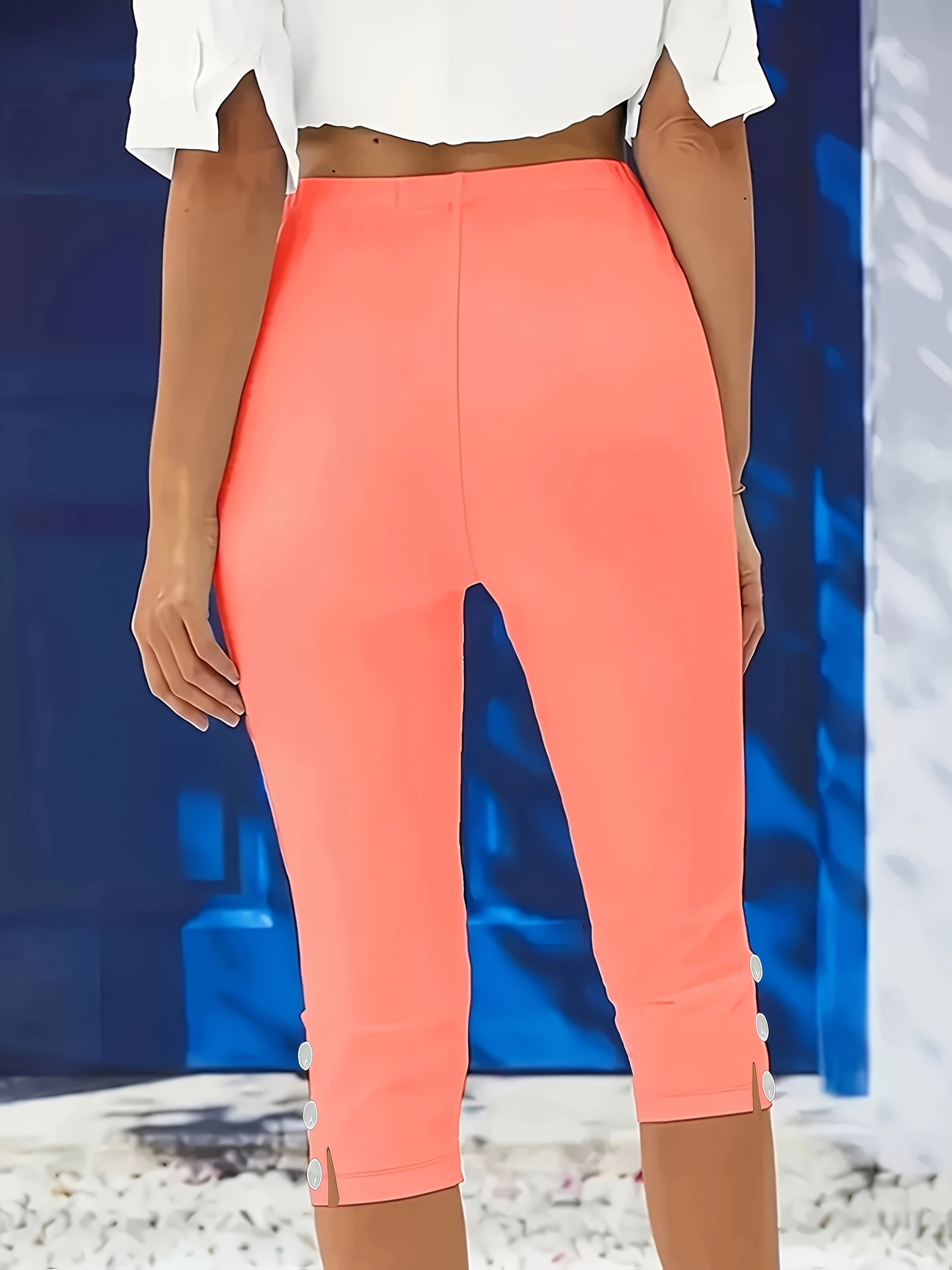 Clara Polished Stretch Capri Pants - Flattering Fit