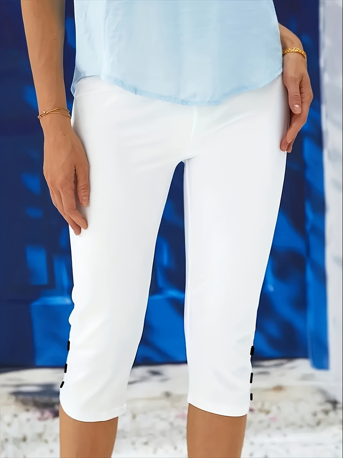 Clara Polished Stretch Capri Pants - Flattering Fit