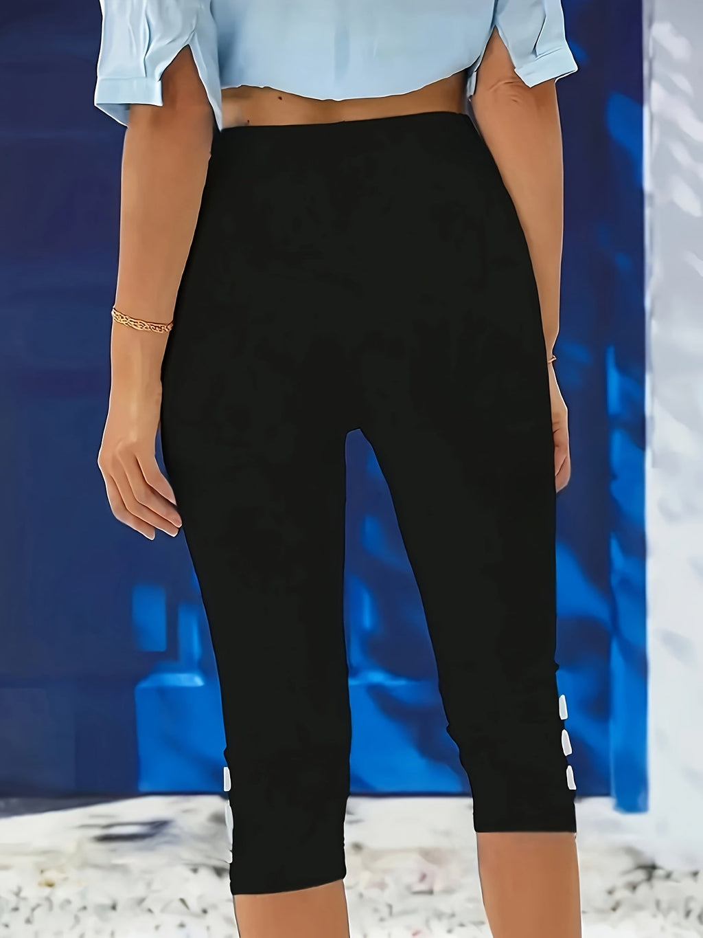 Clara Polished Stretch Capri Pants - Flattering Fit