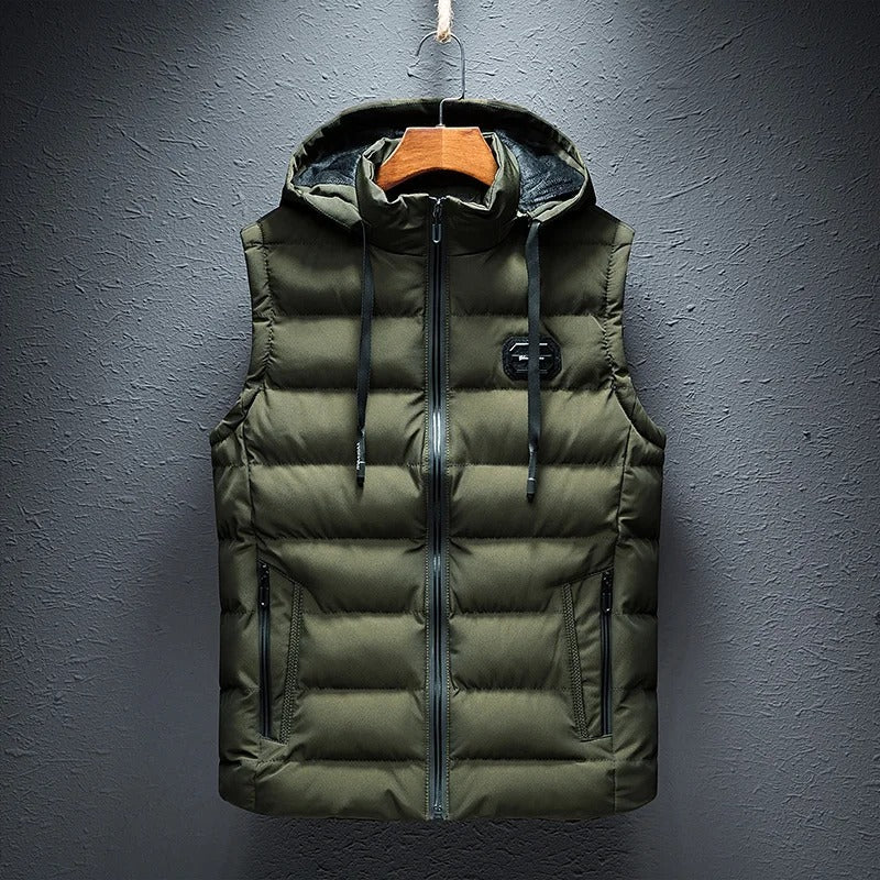 Elton Hooded Vest – Sleek, Cozy Layer for Everyday Warmth