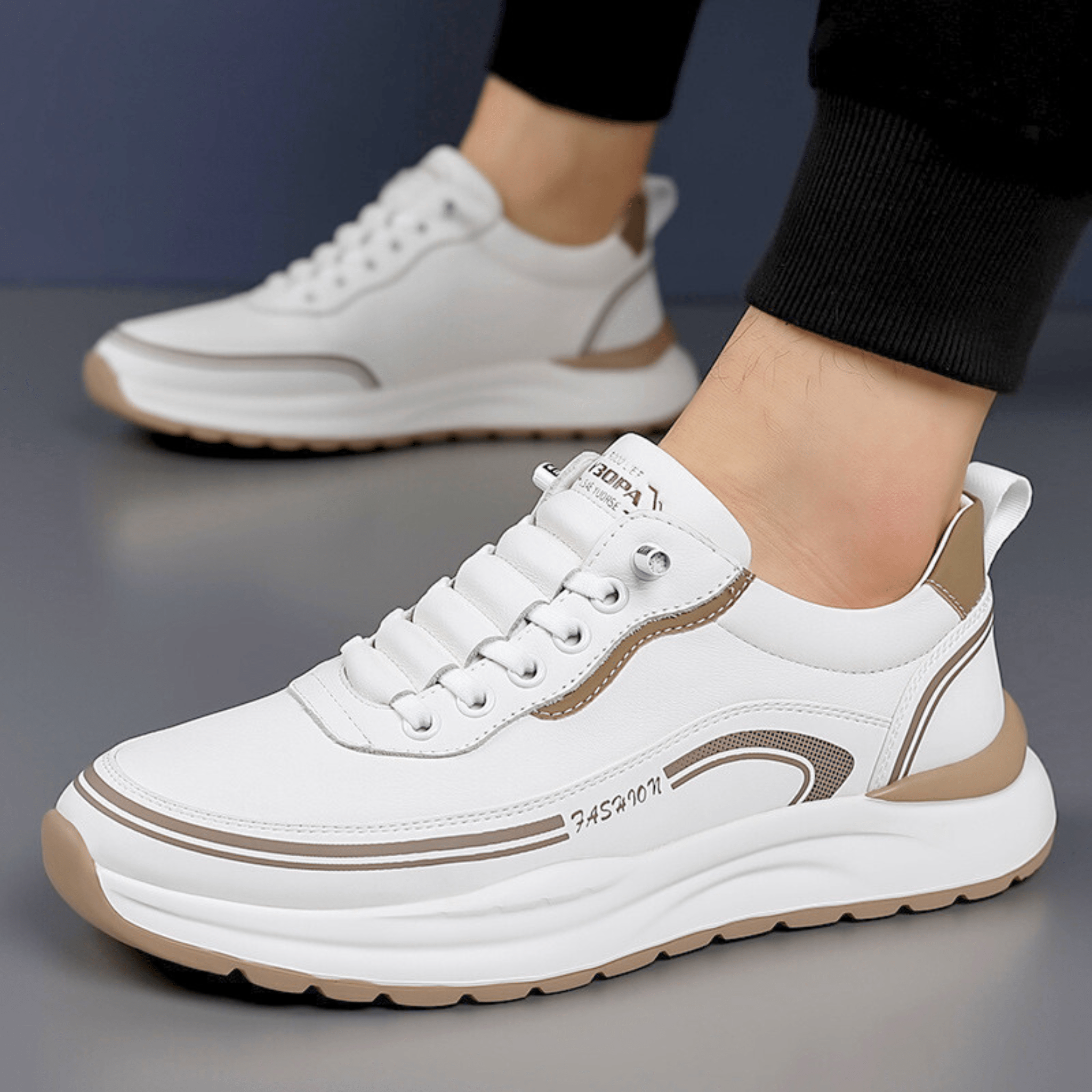 Brixton Leather Trainers - Premium Leather Sneakers