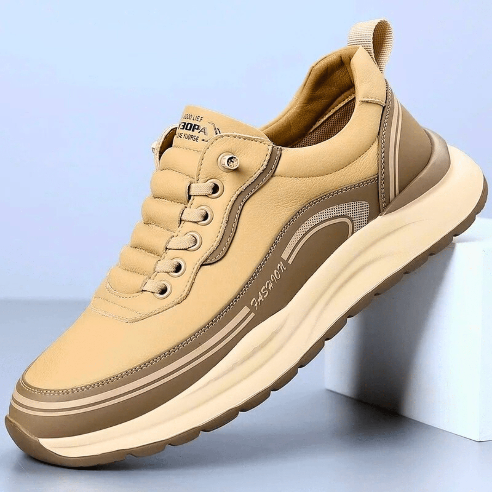 Brixton Leather Trainers - Premium Leather Sneakers