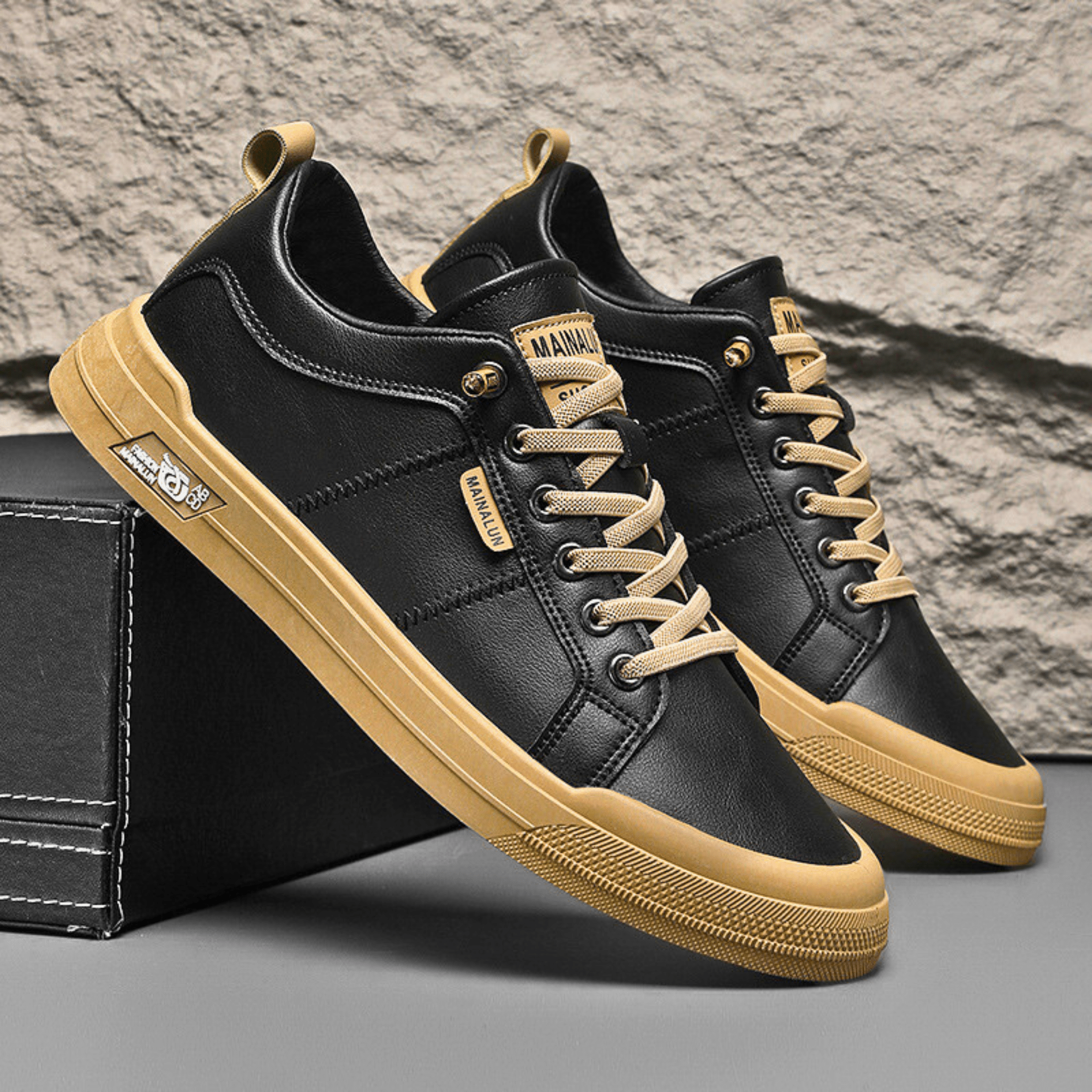 Harrington Leather Trainers - Premium Comfort, Sleek Style
