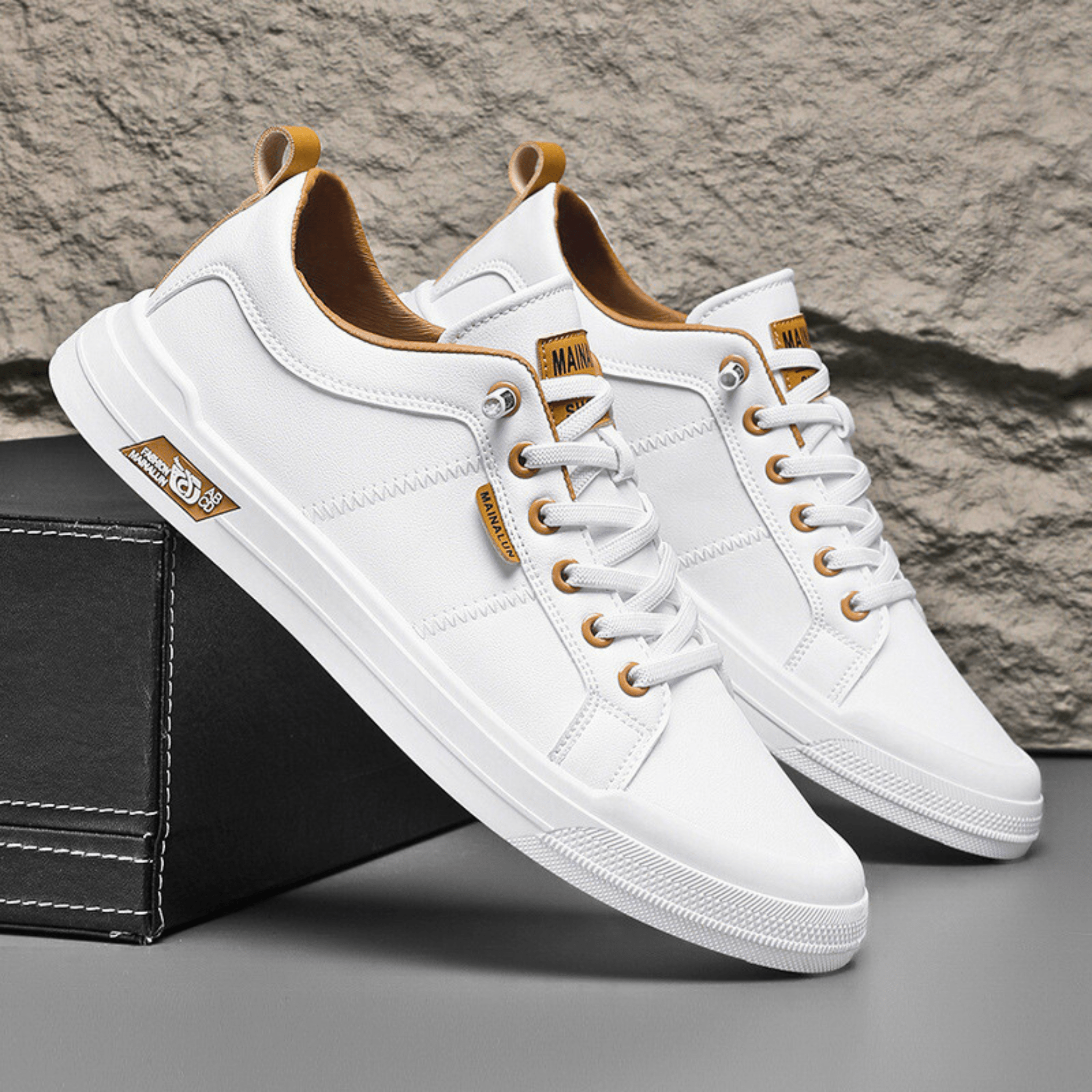 Harrington Leather Trainers - Premium Comfort, Sleek Style